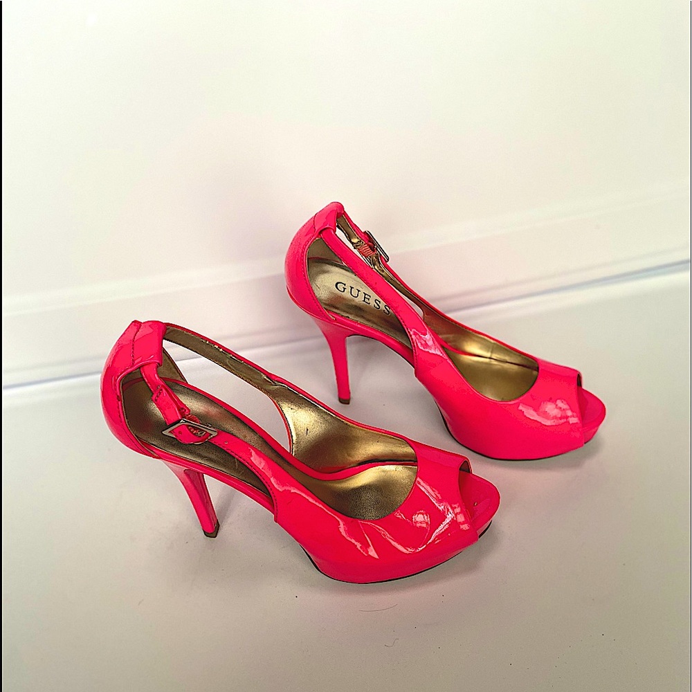 Hot Pink Guess Pumps